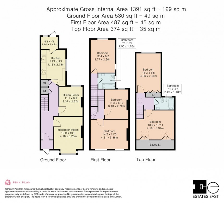 Floorplan for Waverley Road, Walthamstow, London, E17
